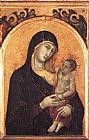 Madonna and Child with Six Angels by Duccio di Buoninsegna